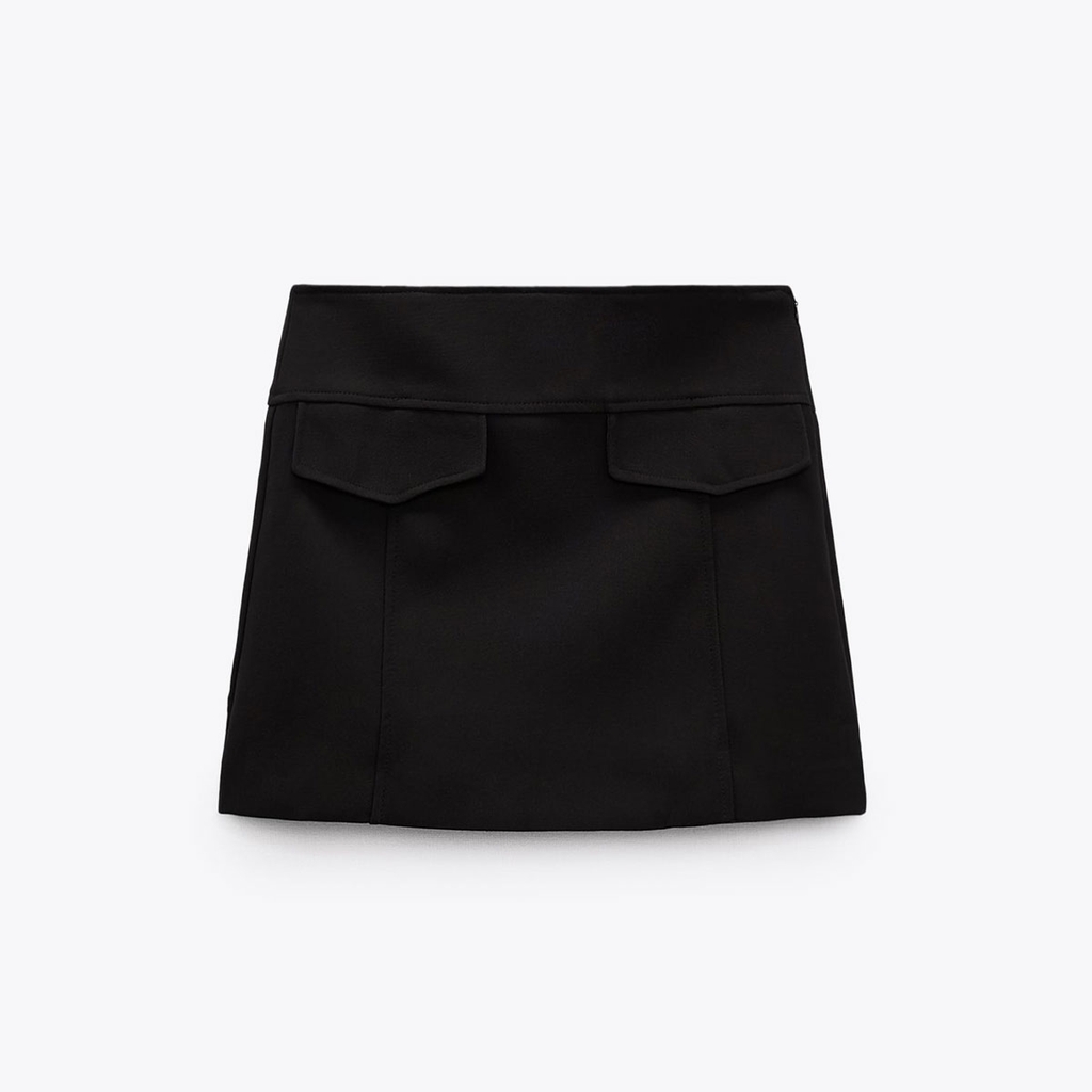 Chân váy dáng ngắn túi hộp giả Zara Auth New Tag có sẵn 4661/209 4661209