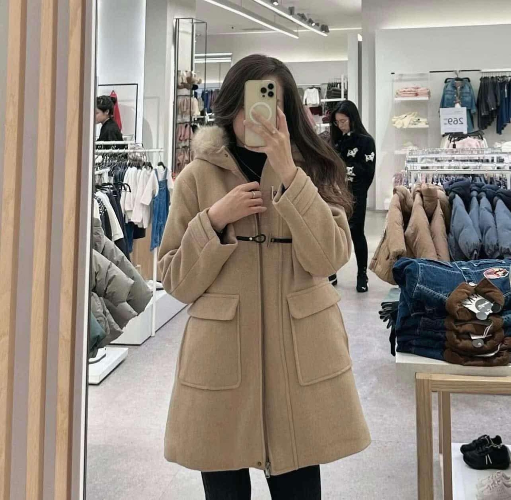Áo khoác Dạ có mũ ZR Auth new tag có sẵn size Kid người lớn mặc được
