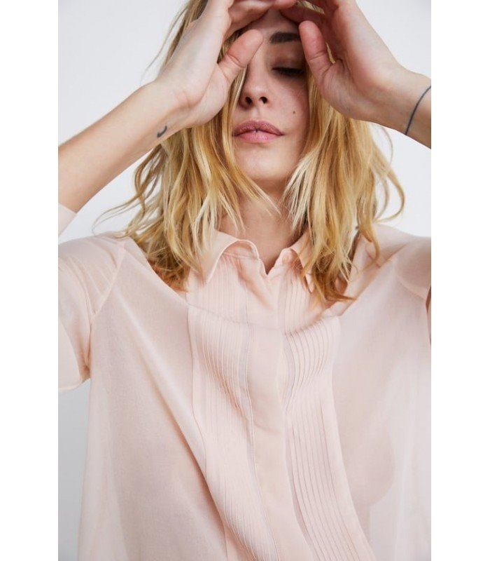Áo sơ mi vải cát mỏng Zara Auth new tag có sẵn 8546/028 8546028