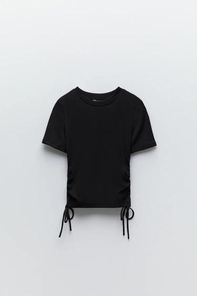 Áo thun chun rút eo Zara Auth New Tag có sẵn 5039/467 5039467