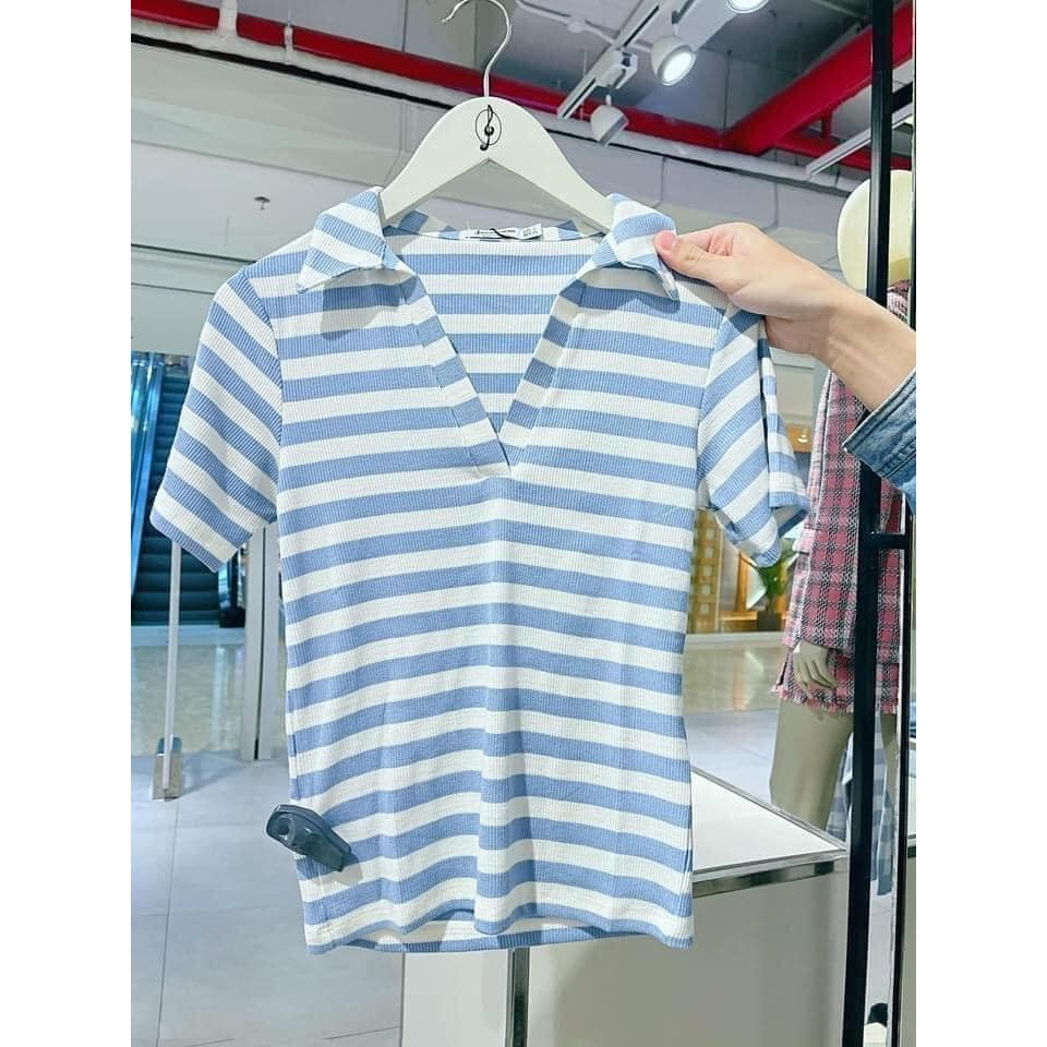 Áo Polo cổ V Stradivarius Auth new tag có sẵn 2666/770 2666770