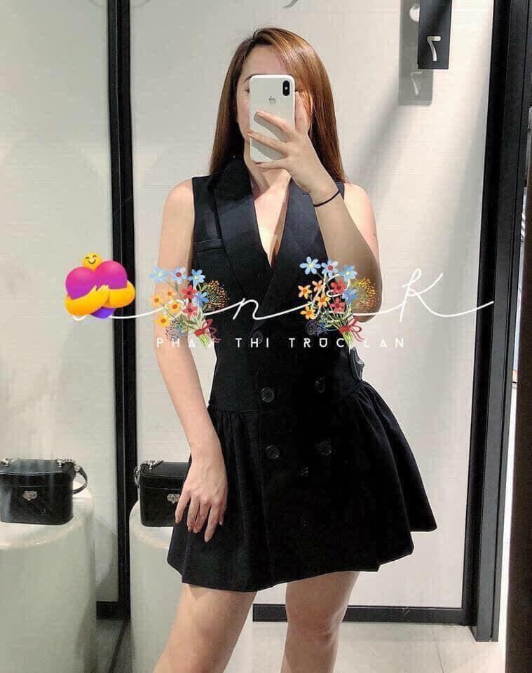 Váy ngắn dáng blazer không tay Zara Auth New Tag có sẵn 2245/811 2245811
