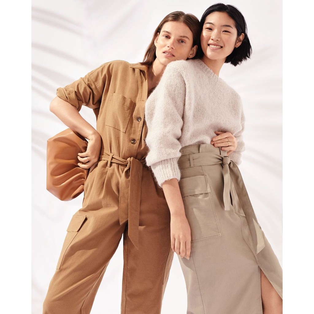 Chân váy bút chì midi H&M Auth new tag có sẵn 0840947003