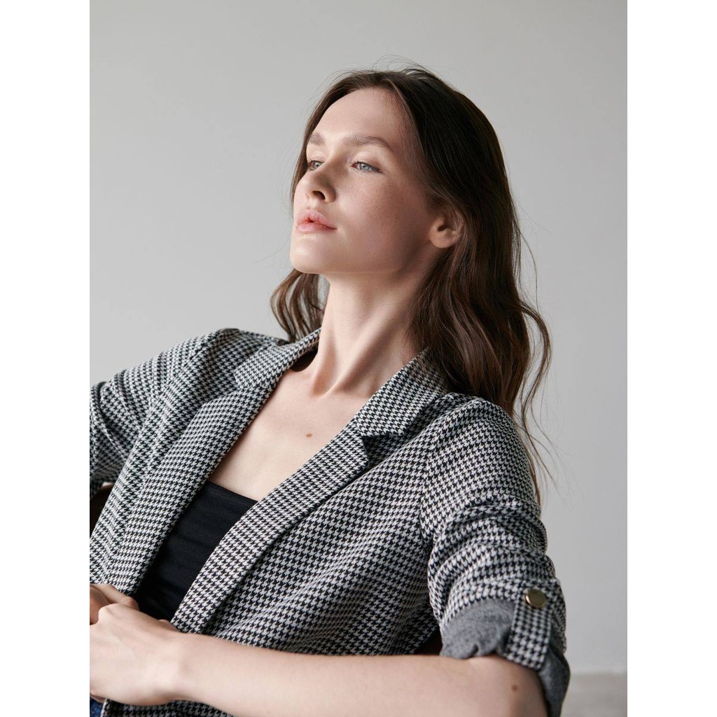 Áo Blazer kẻ Sinsay Authentic New tag hàng nội địa Châu Âu
