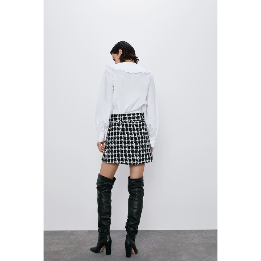 Áo kiểu cổ bèo sen Zara Auth new tag có sẵn 8528/201 8528201