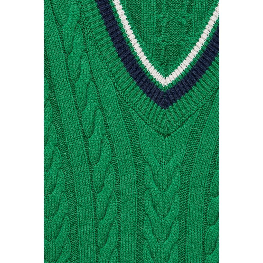 Áo Len vặn thừng dáng rộng cổ V Pull&Bear Auth New Tag có sẵn 8556/344 8556344