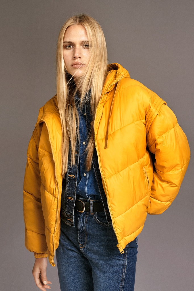 Áo Khoác Nữ chống nước, ống tay có thể tháo rời Zara Auth New Tag có sẵn 8372/226 8372226