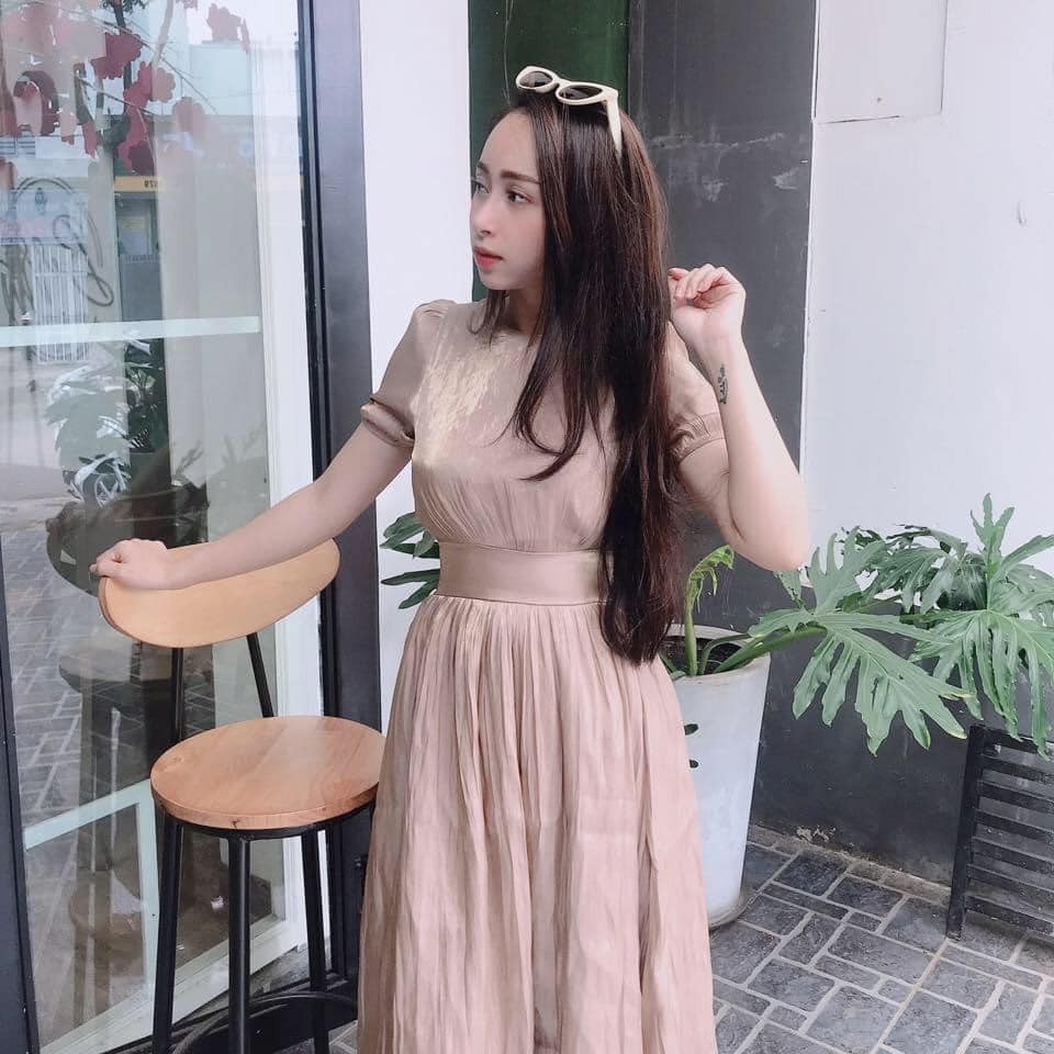 Váy dáng dài đai eo Zara Auth new tag có sẵn 4387/033 4387033