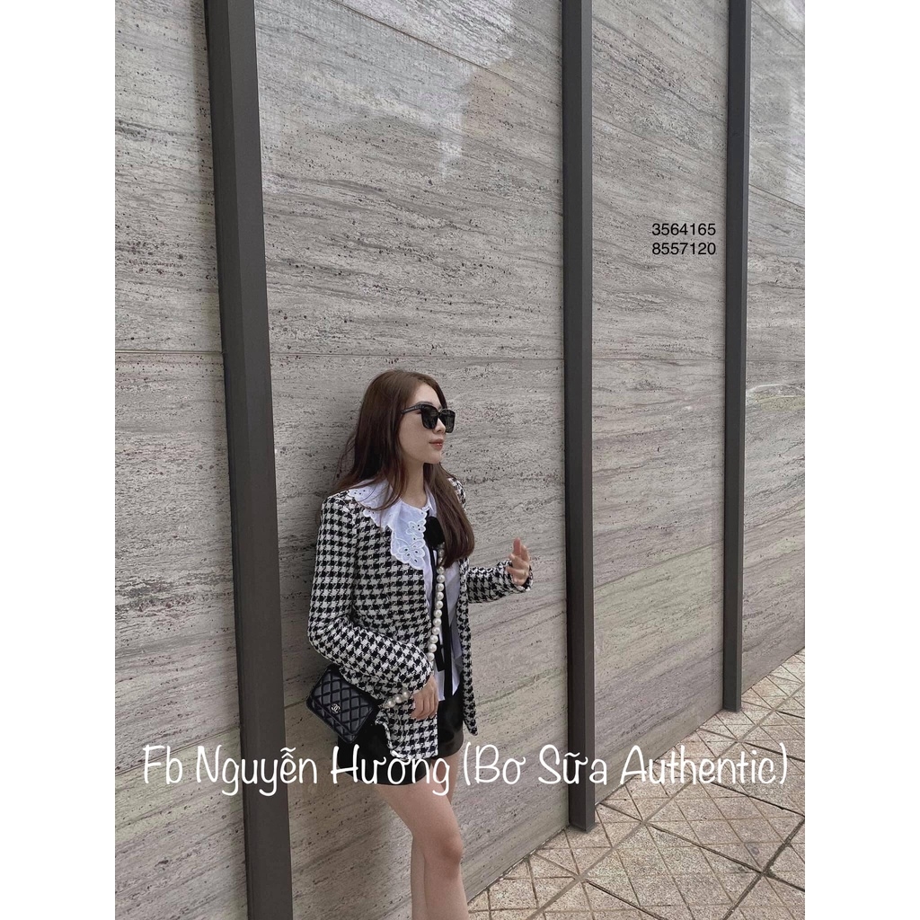 Áo khoác Blazer dạ kẻ cài eo Zara Auth New Tag có sẵn 8557/120 8557120
