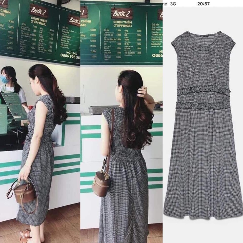 Váy dáng dài Zara Auth new tag có sẵn 5039/310 5039310