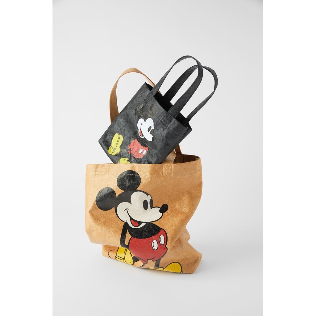 Túi Tote Mickey Mouse Zara Auth new tag có sẵn