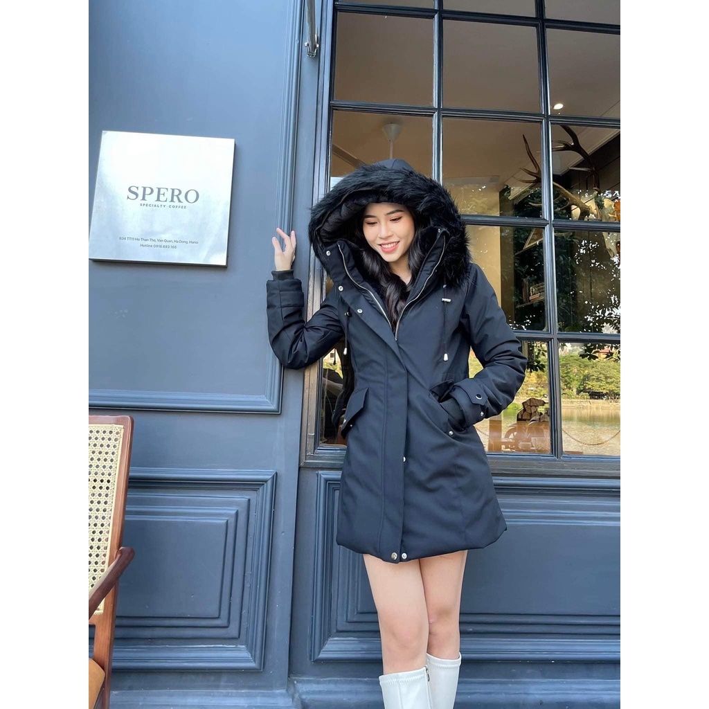 Áo khoác Parka chống nước dáng dài Zara Auth new tag có sẵn 3427/711 3427711