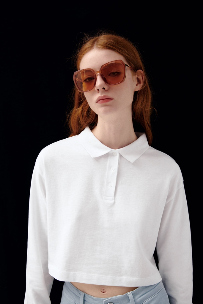 Áo Polo dài tay dáng ngắn Zara Auth New Tag có sẵn 4424/825 4424825