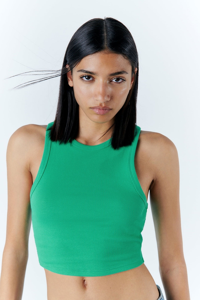 Áo ba lỗ croptop Zara Authentic New Tag có sẵn