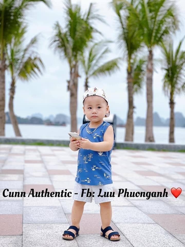 Set bộ bé trai gồm áo ba lỗ và quần short H&M Auth New Tag có sẵn 0950833001