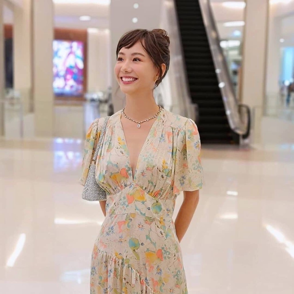 Váy lụa dáng dài cổ V vạt chéo Topshop Auth new tag có sẵn 701656140
