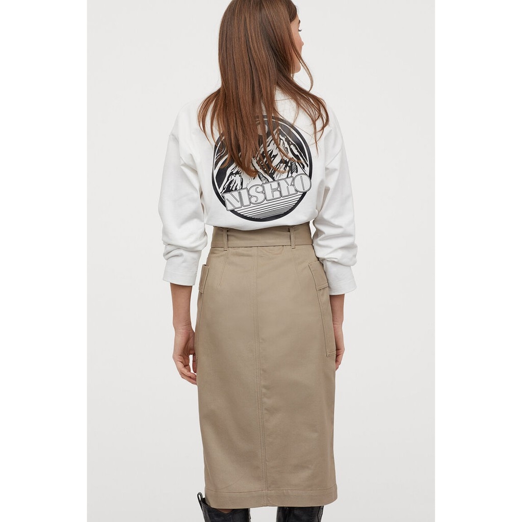 Chân váy bút chì midi H&M Auth new tag có sẵn 0840947003