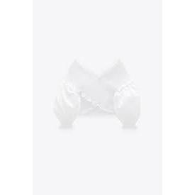 Áo kiểu vạt chéo ngực dáng ngắn Zara Auth New tag có sẵn 7723/308 7723308