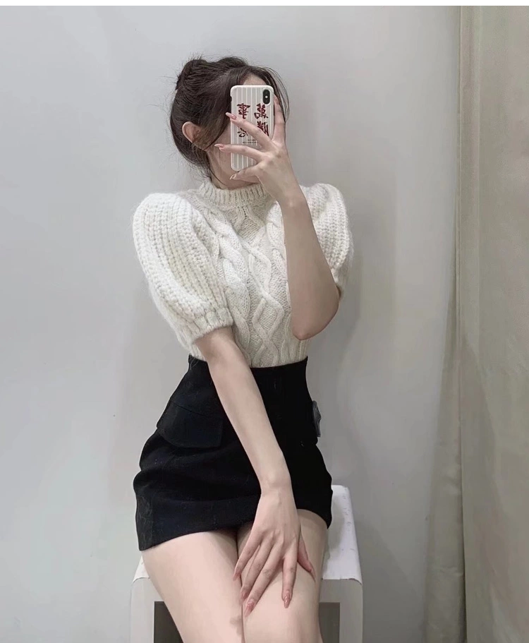 Áo len croptop tay bồng Zara 4331/127 4331127