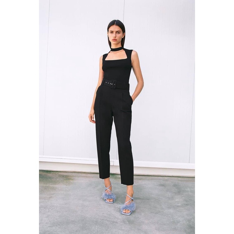 Quần cạp cao kèm thắt lưng Zara Auth New Tag có sẵn 2270/789 2270789