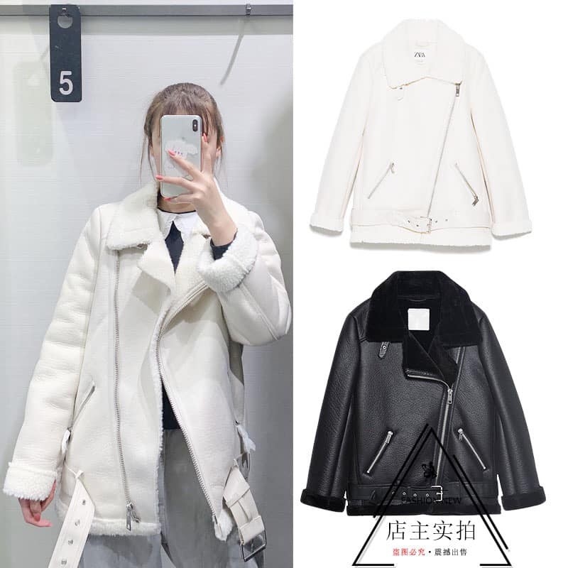 Áo khoác da Jacket 2 mặt lót lông ZARA Auth new tag có sẵn 2969/242 2969242