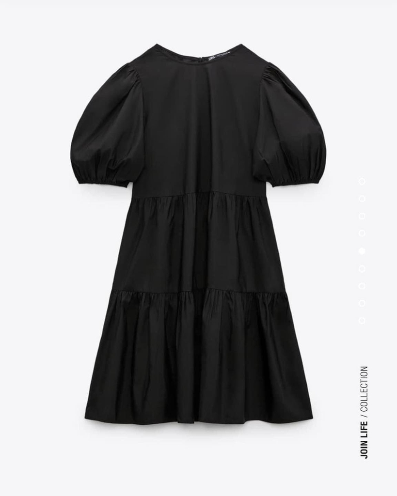 Váy dáng ngắn babydoll hở lưng dây buộc eo Zara Auth New Tag có sẵn 0881/316 0881316