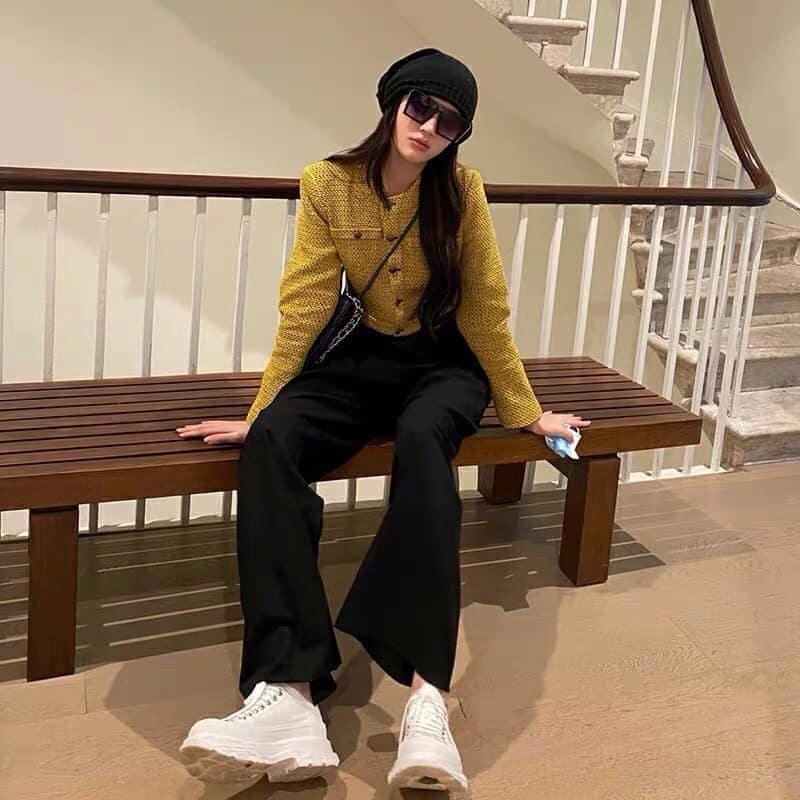 Áo khoác dạ tweed dáng ngắn Zara Auth New Tag có sẵn 2674/712 2674712