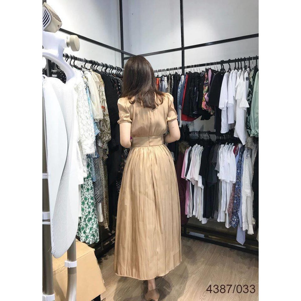 Váy dáng dài đai eo Zara Auth new tag có sẵn 4387/033 4387033