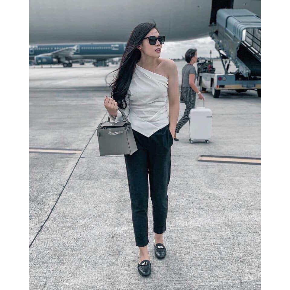 Áo lệch vai trắng Zara Auth new tag có sẵn 7563/051 7563051