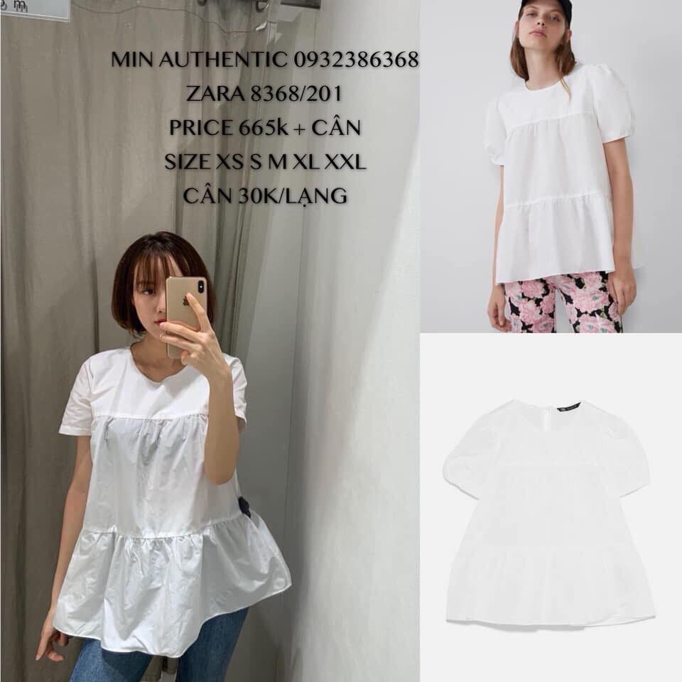 Áo kiểu dáng rộng Zara Auth New tag có sẵn 8368/201 8368201 8119/201 8119201 bầu mặc được