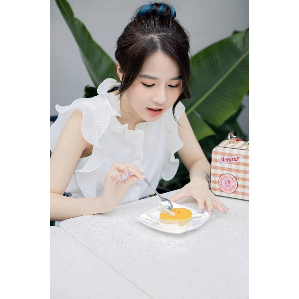 Áo kiểu cổ bèo Zara Auth new tag có sẵn 1971/035 1971035