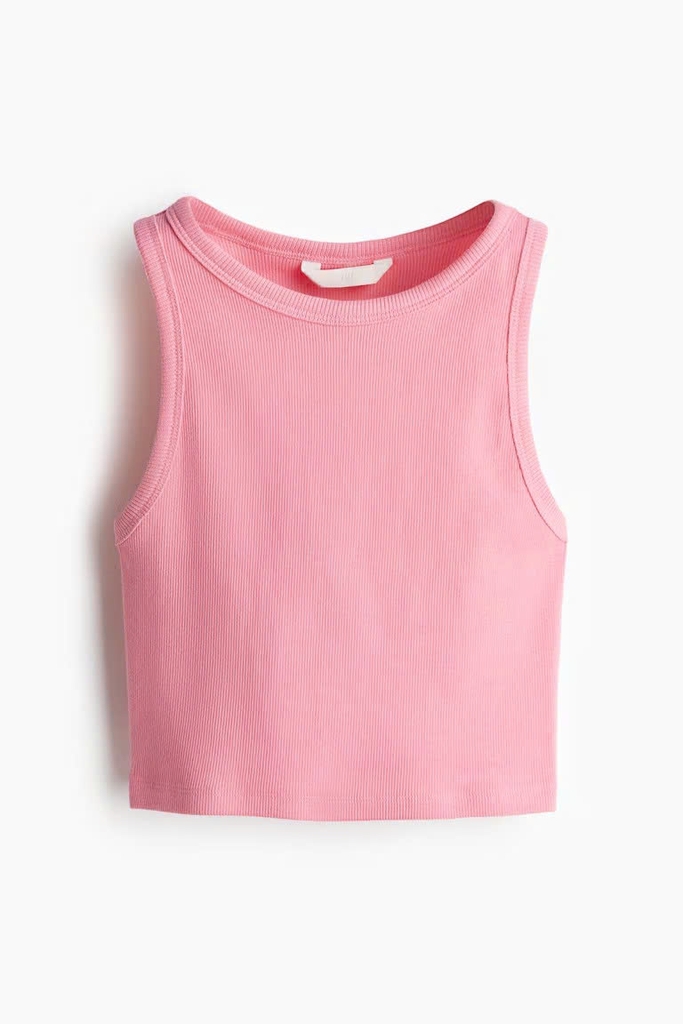 Áo ba lỗ dáng croptop form nhỏ HM Auth New Tag có sẵn 1049251