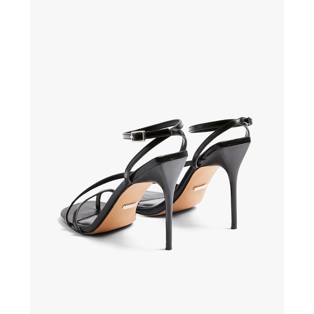 Giày cao gót quai mảnh Rise Black Strappy TOPSHOP Auth new tag có sẵn (có hộp) 32R26SBLK