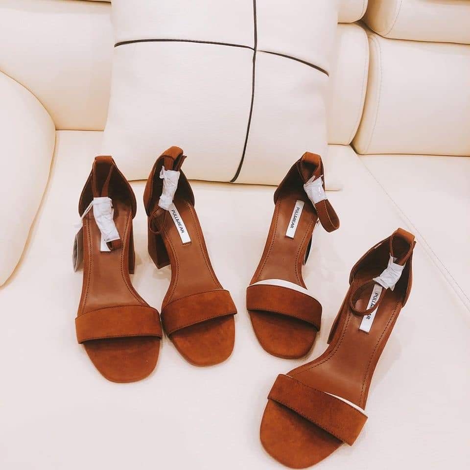 Giày sandal cao gót Pull&Bear Auth New Tag có sẵn 5606/011 5606011