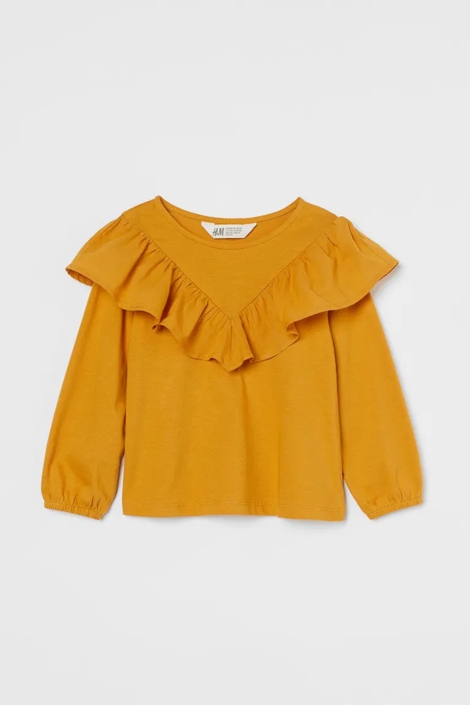 Áo blouse bé gái viền cổ H&M Auth New Tag có sẵn 0980885001