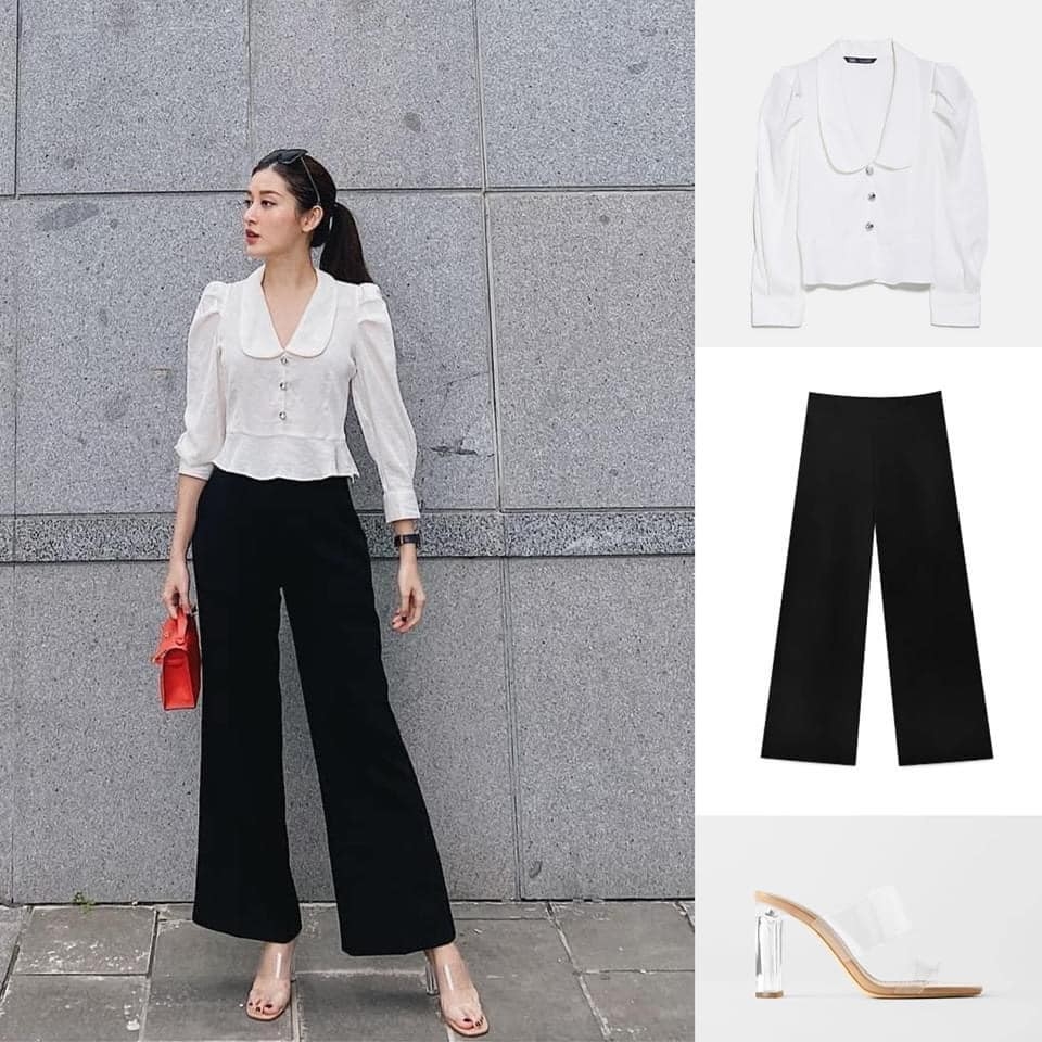 Áo kiểu Zara cúc mặt đá Auth new tag có sẵn