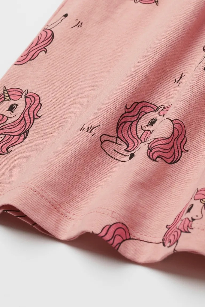 Váy thun dài tay chất liệu cotton Unicorn H&M Auth New Tag có sẵn Cotton Jersey Dress 0929076008
