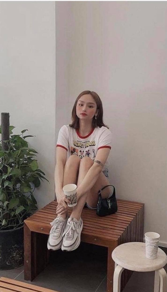 Áo phông Mickey cotton dáng vừa Zara Auth New Tag có sẵn 0085/365 0085365