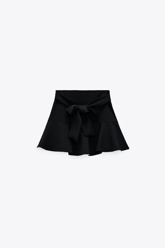 Quần short giả váy có nơ Zara Auth New Tag có sẵn 8372/052 8372052