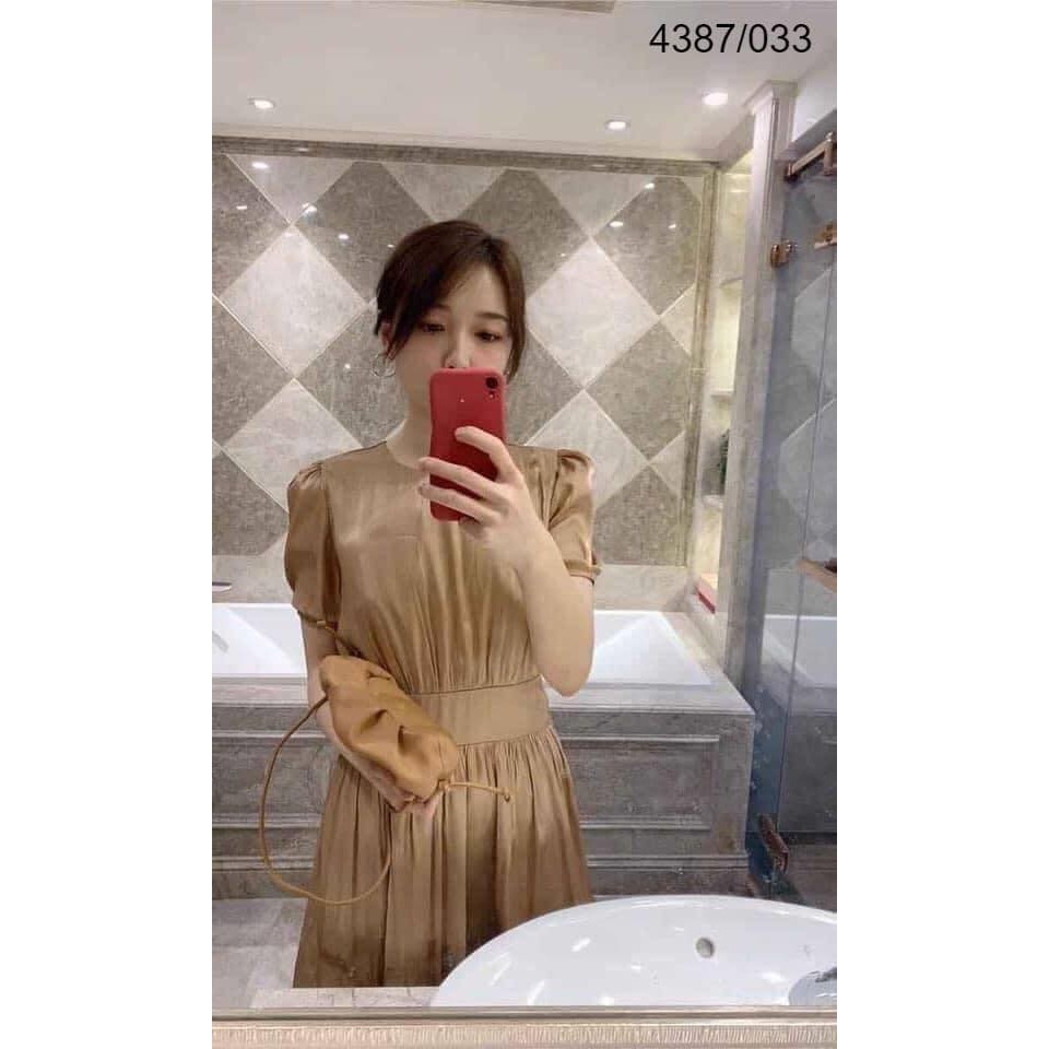 Váy dáng dài đai eo Zara Auth new tag có sẵn 4387/033 4387033