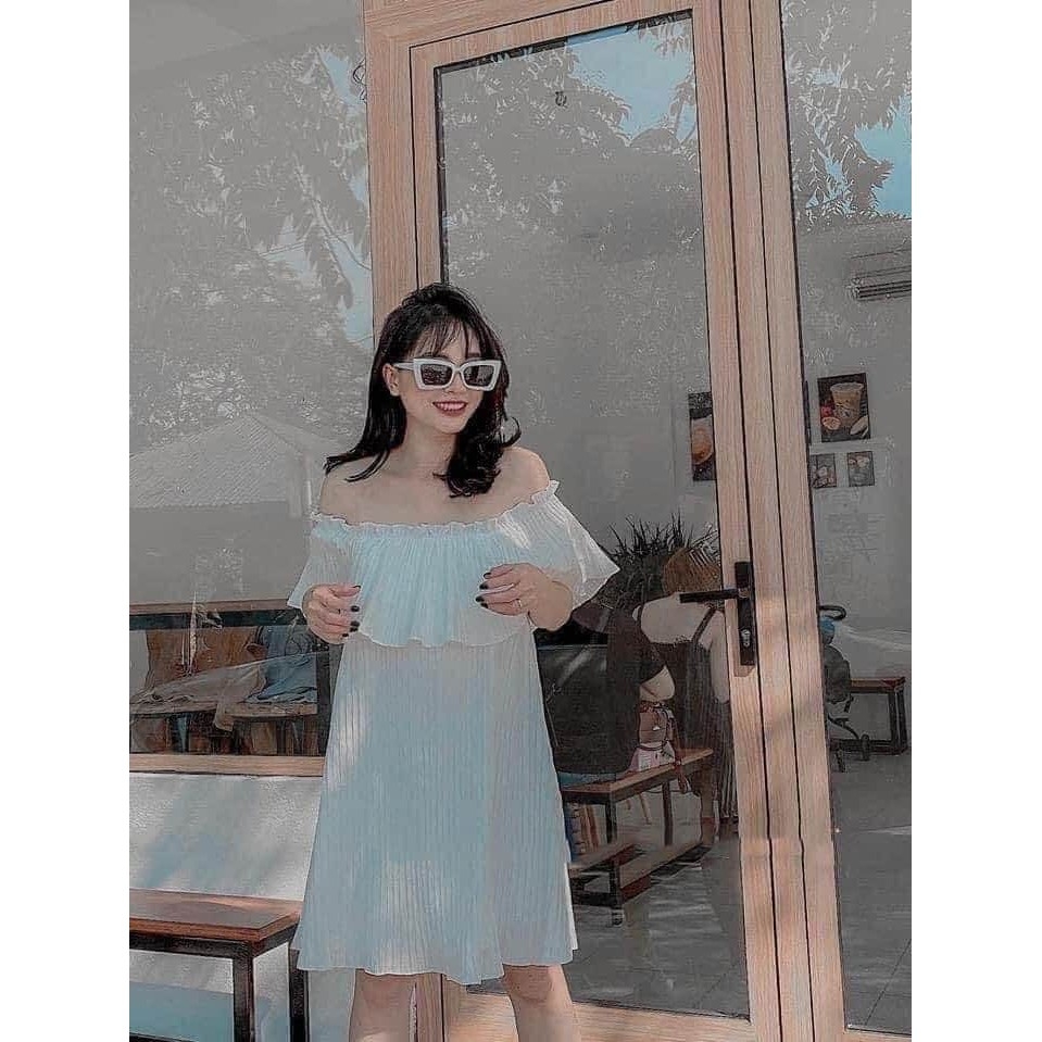 Váy trễ vai dáng ngắn Zara Auth new tag có sẵn