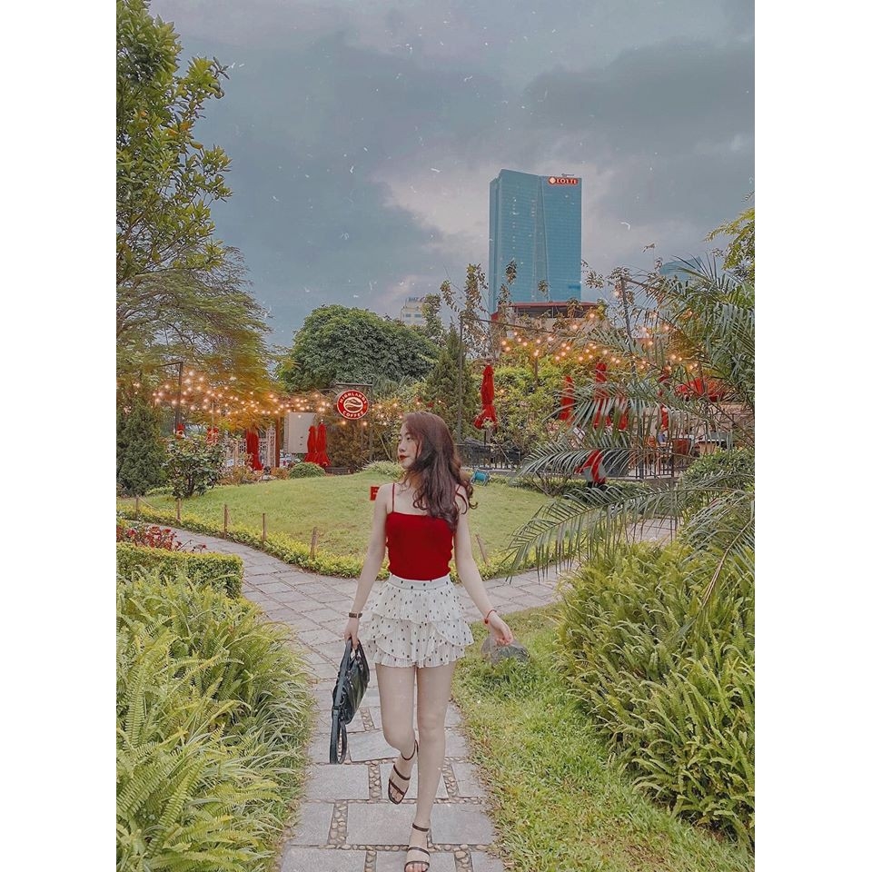 Chân váy dáng ngắn chấm bi Zara auth new tag có sẵn