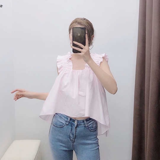 Áo kiểu hai dây bồng Zara auth new tag có sẵn
