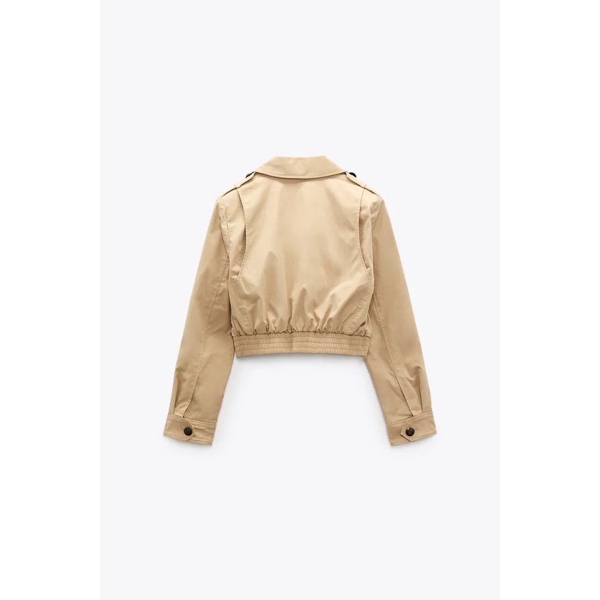 Áo khoác Croptop túi ngực Zara Auth New Tag có sẵn 4432/714 4432714