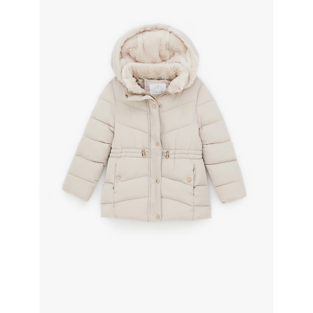 Áo Khoác phao mũ lót lông Zara Auth new tag có sẵn 1938/703 1938703