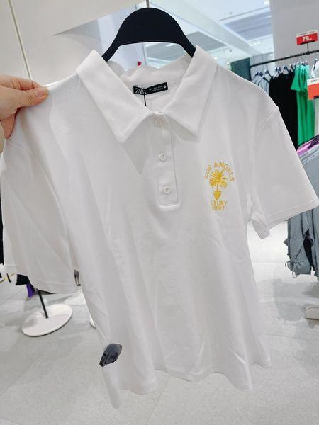 Áo phông Polo thêu LA Zara Auth New Tag có sẵn 0264/456 0264456