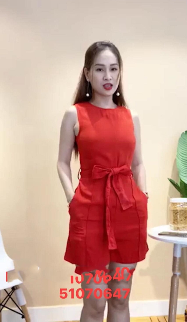 Jumpsuit dáng ngắn đai eo Mango Auth New Tag có sẵn 51070647