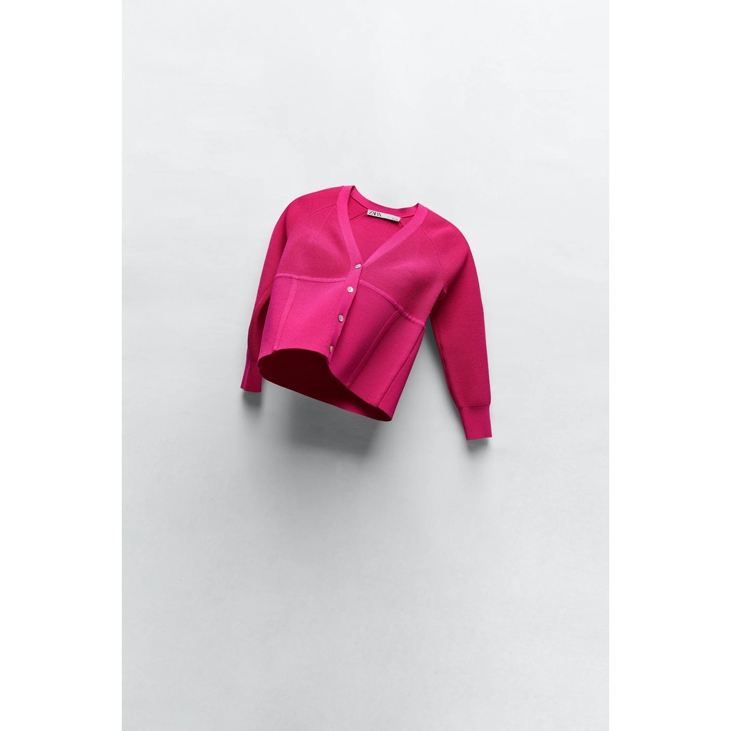 Áo khoác len Cardigan dáng ngắn Zara Auth New tag có sẵn 6873/025 6873025