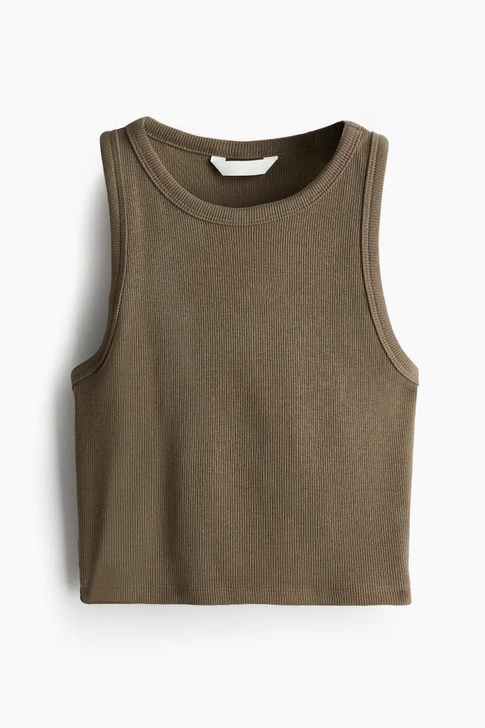 Áo ba lỗ dáng croptop form nhỏ HM Auth New Tag có sẵn 1049251