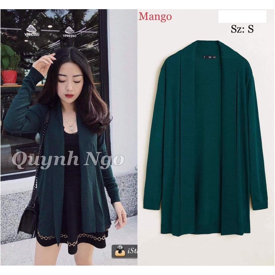 Áo len cardigan dáng dài Mango Auth new tag có sẵn 53080604